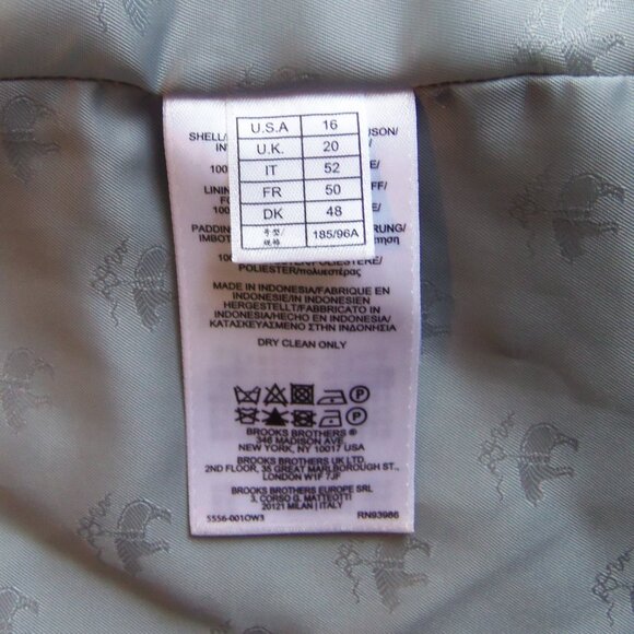 Brooks Brothers Lightweight Quilted Jacket Gray sz 16 - Picture 10 of 12